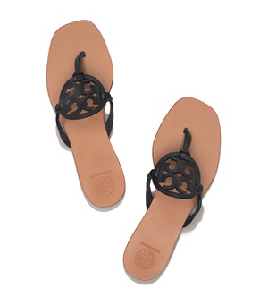 TB Miller Square Toe Sandal 47048 in Perfect Black