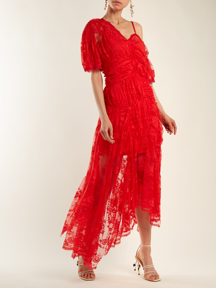 PREEN-BY-THORNTON-BREGAZZI-Tessie-Off-The-Shoulder-Floral-Lace-Bright-Red-Dress-3